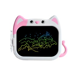 House Pratik HP66 Pilli Figürlü LCD Ekran Elektronik Yazı Tahtası 10 İnç Pembe - House Pratik