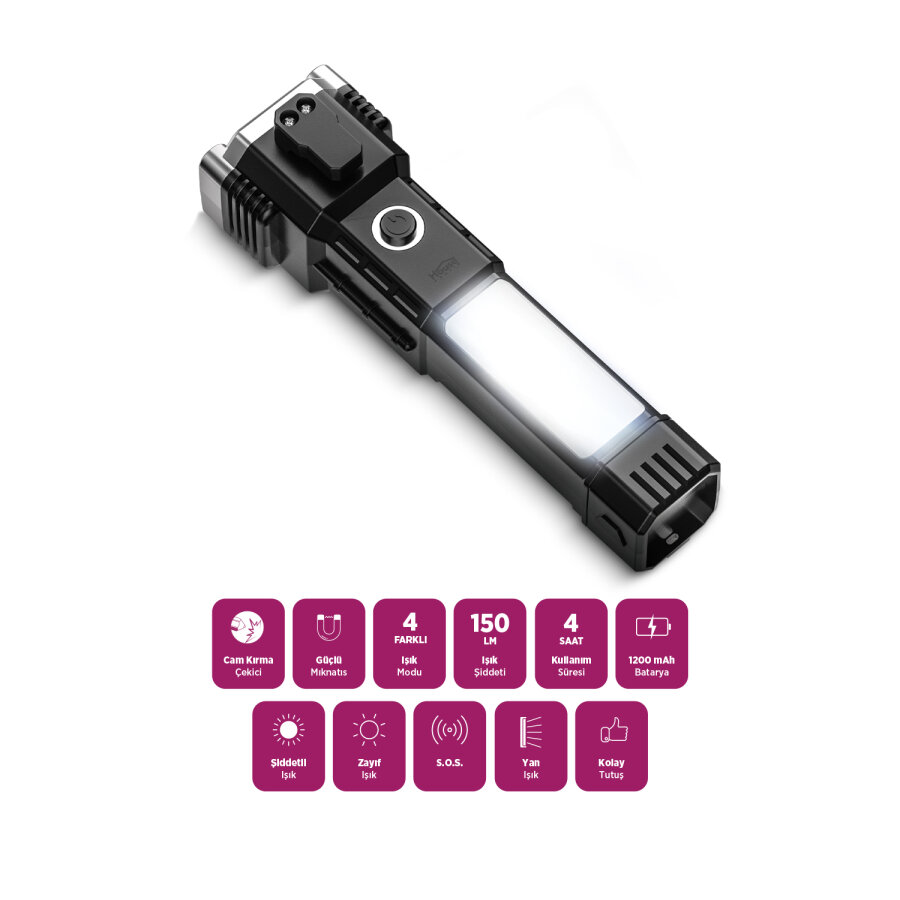  House Pratik HP71 Çok Fonksiyonlu El Feneri - 6