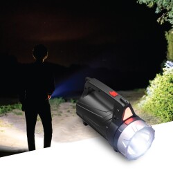 House Pratik HP74 Şarjlı 4 Modlu 2000 mAh 300 Lümen El Feneri Siyah - 4