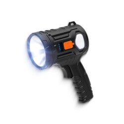 House Pratik HP76 Solar Şarjlı 6 Modlu 1200 mAh 650 Lümen El Feneri Siyah - House Pratik