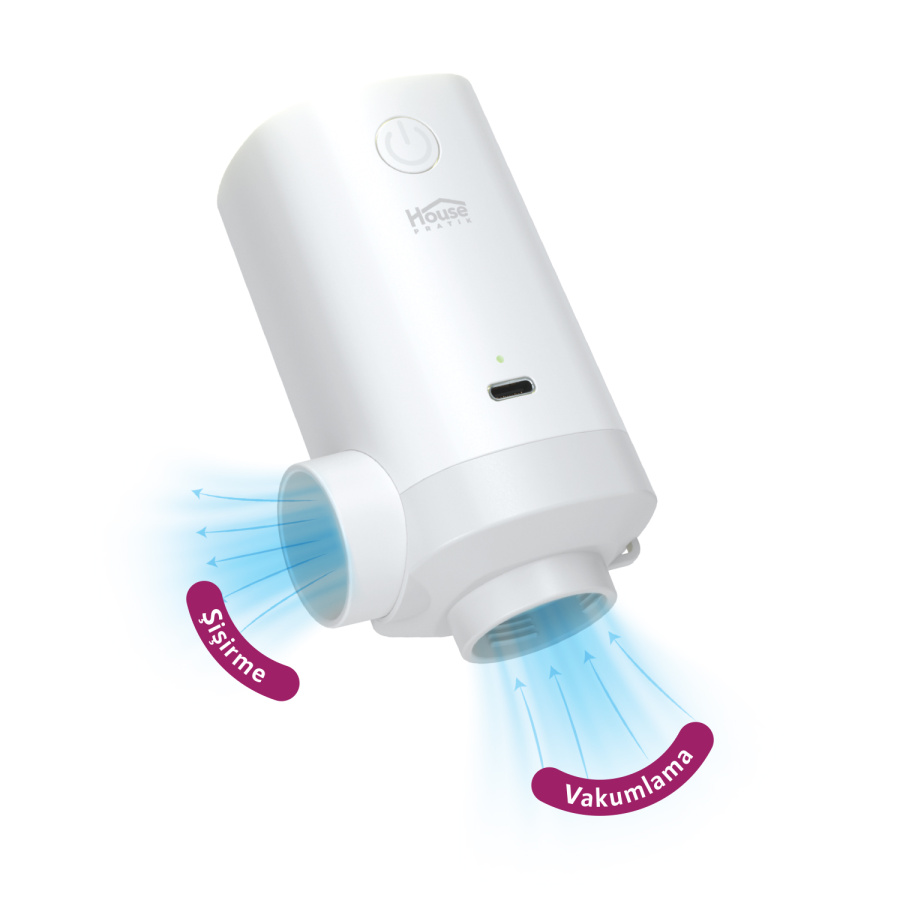 House Pratik HP83 Şarjlı Hava Pompası ve Vakumlama Cihaz - 1