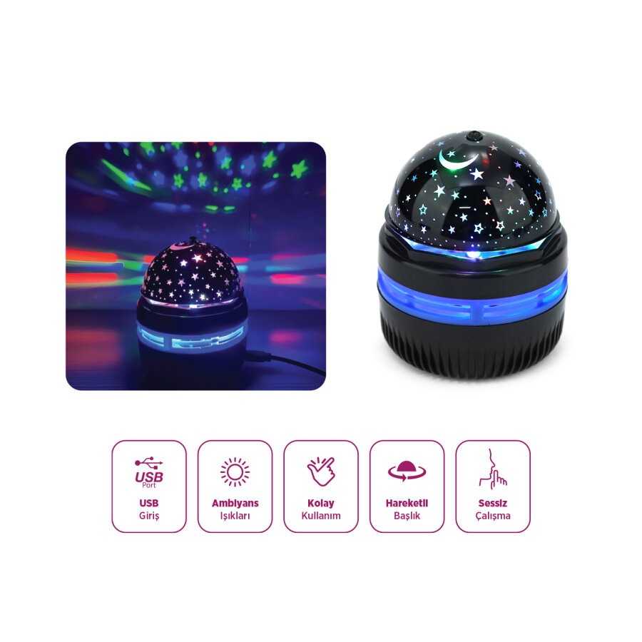 House Pratik HP84 Galaksi Gece Lambası - 4