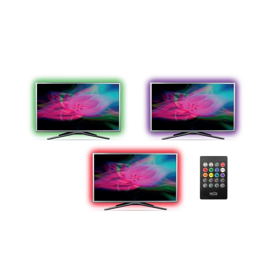 House Pratik HP86 Uzaktan Kumandalı TV Arkası RGB Led Aydınlatma 2 Metre - 2