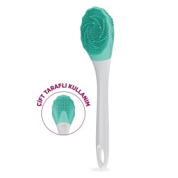 House Pratik HP87 Şarjlı Silikon Duş Fırçası 3 Mod Titreşimli Vücut Temizleme Fırçası Yeşil - 2