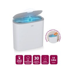 House Pratik HP90 Sensörlü Çöp Kovası - 2