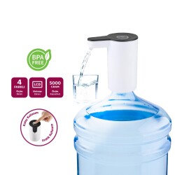 House Pratik HP97 Şarjlı Damacana Su Pompası Beyaz - 2