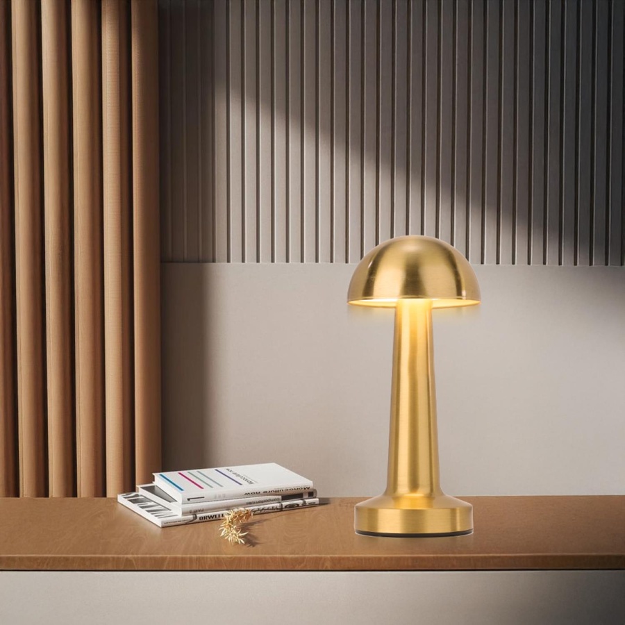 House Pratik HP98 Şarjlı Dokunmatik Masa Lambası Sarı - 5