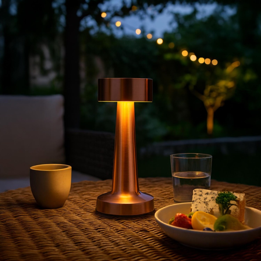 House Pratik HP98 Şarjlı Dokunmatik Masa Lambası Sarı - 8