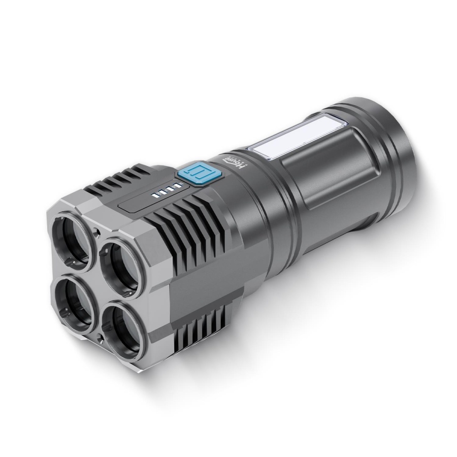 House Pratik HPR100 Şarjlı 4 Modlu 1200 mAh El Feneri 270 Lümen Siyah - 2