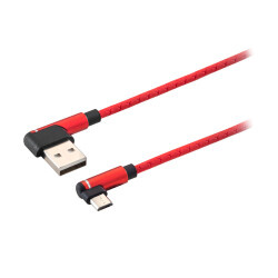 MF Product 0061 2.4A Micro Usb Hızlı Şarj Kablosu 1 m Kırmızı - 1