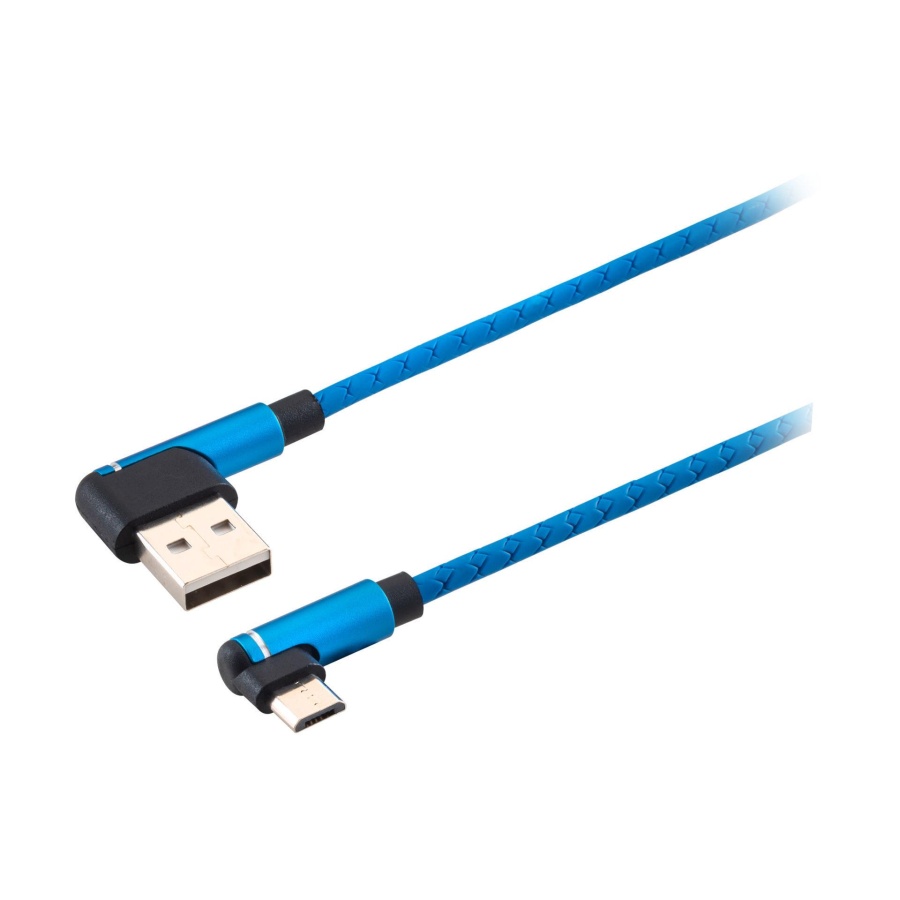 MF Product 0061 2.4A Micro Usb Hızlı Şarj Kablosu 1 m Mavi - 1