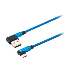 MF Product 0061 2.4A Micro Usb Hızlı Şarj Kablosu 1 m Mavi - 1