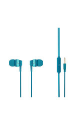 MF Product 0090 Mikrofonlu Kablolu Kulak İçi Kulaklık Mavi - 1