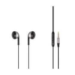MF Product 0156 Mikrofonlu Kablolu Kulak İçi Kulaklık Siyah-Gri - 1
