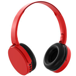 MF Product 0235 Kablosuz Kulak Üstü Bluetooth Kulaklık Kırmızı - 1