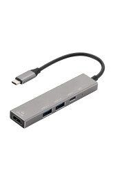 MF Product 0490 Dönüştürücü Hub Type-C 4 in 1 Gümüş - MF Product