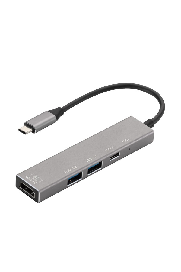 MF Product 0490 Dönüştürücü Hub Type-C 4 in 1 Gümüş - 1