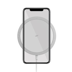 MF Product 0660 MagSafe 15W Mıknatıslı Kablosuz Şarj Cihazı - Beyaz - 1