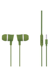 MF Product Acoustic 0087 Mikrofonlu Kablolu Kulak İçi Kulaklık Yeşil - 1