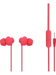 MF Product Acoustic 0088 Mikrofonlu Kablolu Kulak İçi Kulaklık Kırmızı - MF Product