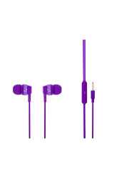 MF Product Acoustic 0090 Mikrofonlu Kablolu Kulakiçi Kulaklık Mor - 1