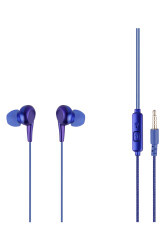 MF Product Acoustic 0093 Mikrofonlu Kablolu Kulakiçi Kulaklık Mavi - 1