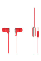 MF Product Acoustic 0094 Mikrofonlu Kablolu Kulakiçi Kulaklık Kırmızı - 1
