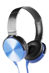 MF Product Acoustic 0106 Mikrofonlu Kablolu Kulaküstü Kulaklık Mavi - 1