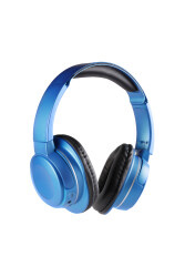 MF Product Acoustic 0127 Mikrofonlu Kulak Üstü Kablosuz Bluetooth Kulaklık Mavi - 1
