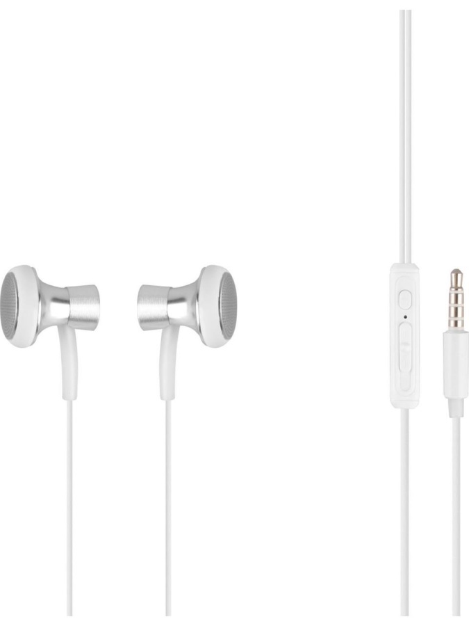 MF Product 0153 Mikrofonlu Kablolu Kulak İçi Kulaklık Beyaz - 1