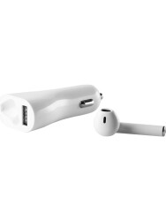 MF Product Jettpower 0180 Araç Şarjı & Mono BT Kulaklık Beyaz - 4