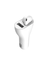 MF Product Jettpower 0180 Araç Şarjı & Mono BT Kulaklık Beyaz - MF PRODUCT