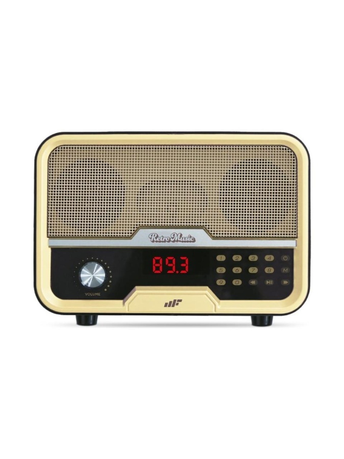 MF Product MF0823 Şarjlı BT TF Kart USB Girişli AUX Mikrofon Çıkışlı Nostaljik FM Radyo - 1