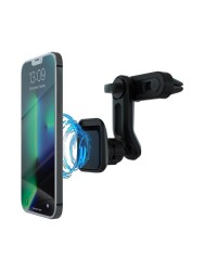 MF Product MFB107 Izgara Girişli 360 Derece Dönen Başlıklı Araç İçi Manyetik Telefon Tutucu Siyah - MF Product