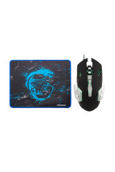 MF Product Strike 0110 Kablolu Rgb Gaming Mouse + Mouse Pad Gri - 1