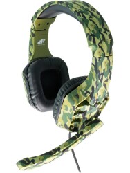 MF Product Strike 0541 Kablolu Kulak Üstü Kamuflajlı Gaming Kulaklık Yeşil - MF Product