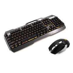 MF Product Strike 0584 Kablosuz RGB Mekanik Hisli Gaming Klavye Mouse Set Siyah - 1