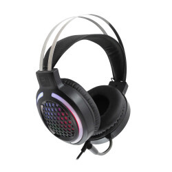 MF Product Strike 0600 RGB Kablolu Kulak Üstü Oyuncu Kulaklığı 7.1 USB Siyah - 1