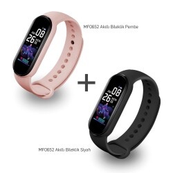 MF Product Wear 0652 Akıllı Bileklik Siyah + 0652 Akıllı Bileklik - Pembe - 1