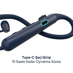 Nautica B310 Stereo Boyun Askılı Kablosuz Kulak İçi Sporcu Kulaklık Navy - 4