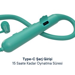 Nautica B310 Stereo Boyun Askılı Kablosuz Kulak İçi Sporcu Kulaklık Yeşil - 4