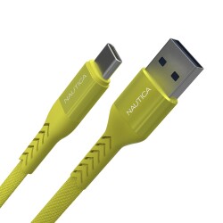 Nautica C20 Type-C to USB-A 120 cm Şarj ve Data Kablosu Sarı 