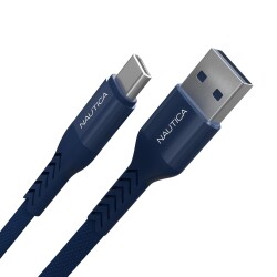 Nautica C20 USB-C to USB-A Cable (4ft) Navy - Nautica