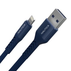 Nautica C40 Lightning to USB-A Cable (4ft) Navy - Nautica