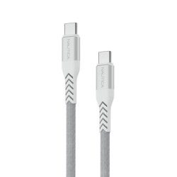 Nautica C400 Type-C to Type-C 65W Hızlı Şarj ve Data Kablosu 1.2 Metre Beyaz - Nautica