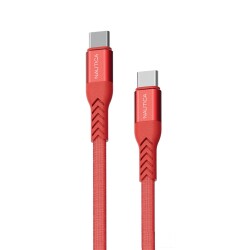 Nautica C400 Type-C to Type-C 65W Hızlı Şarj ve Data Kablosu 1.2 Metre Kırmızı - Nautica