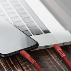 Nautica C400 Type-C to Type-C 65W Hızlı Şarj ve Data Kablosu 1.2 Metre Kırmızı - 3