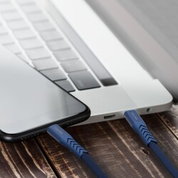 Nautica C400 Type-C to Type-C 65W Hızlı Şarj ve Data Kablosu 1.2 Metre Navy - 3