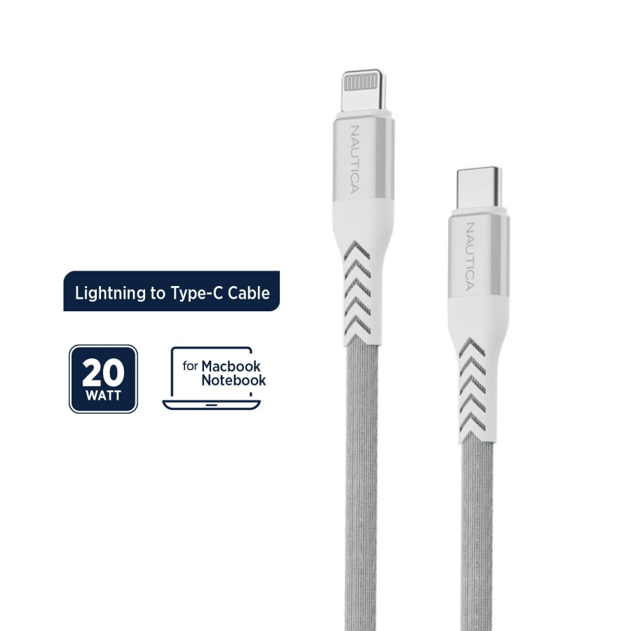 Nautica C420 Type-C to Lightning 20W Hızlı Şarj ve Data Kablosu 1.2 Metre Beyaz - 2
