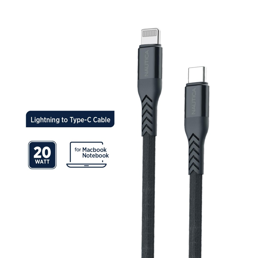 Nautica C420 Type-C to Lightning 20W Hızlı Şarj ve Data Kablosu 1.2 Metre Gri - 2